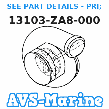13103-ZA8-000 SEE PART DETAILS - PRI; PISTON (OS 0.50) (Honda Code 1819259). Honda