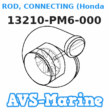 13210-PM6-000 ROD, CONNECTING (Honda Code 2777621). Honda