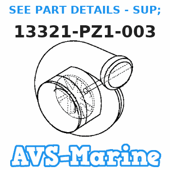 13321-PZ1-003 SEE PART DETAILS - SUP; BEARING A, MAIN (BLUE) (DAIDO) (Honda Code 3701364). Honda
