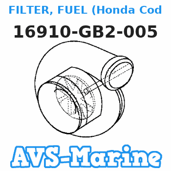 16910-GB2-005 FILTER, FUEL (Honda Code 1420629). Honda