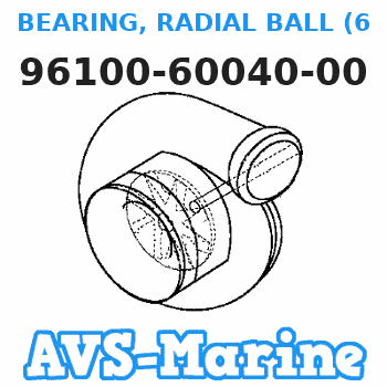 96100-60040-00 BEARING, RADIAL BALL (6004) (Honda Code 0689877). Honda