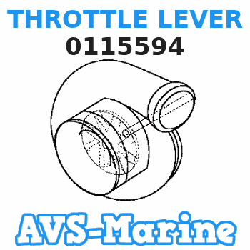 0115594 THROTTLE LEVER JOHNSON