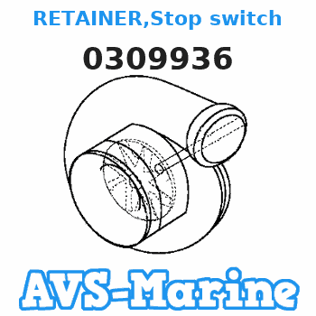 0309936 RETAINER,Stop switch JOHNSON