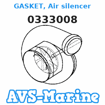 0333008 GASKET, Air silencer JOHNSON