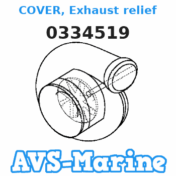0334519 COVER, Exhaust relief JOHNSON