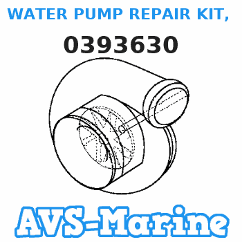 0393630 WATER PUMP REPAIR KIT, (includes impeller hou JOHNSON