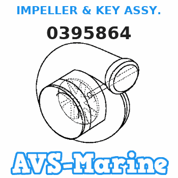 0395864 IMPELLER & KEY ASSY. JOHNSON