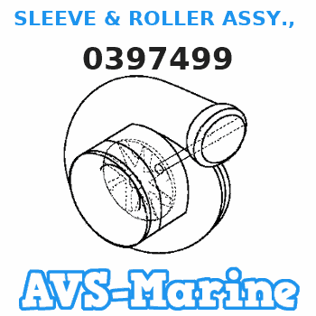 0397499 SLEEVE & ROLLER ASSY., lower carb. JOHNSON