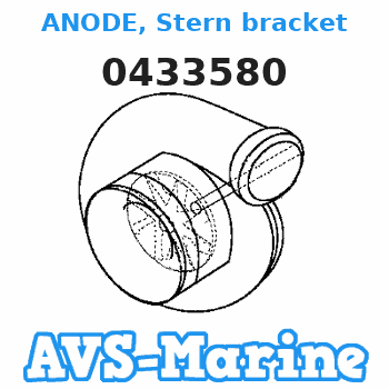 0433580 ANODE, Stern bracket JOHNSON