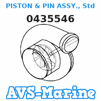 0435546 PISTON & PIN ASSY., Std. JOHNSON