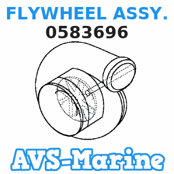 0583696 FLYWHEEL ASSY. JOHNSON