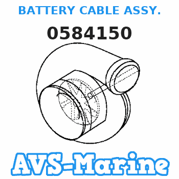 0584150 BATTERY CABLE ASSY. JOHNSON