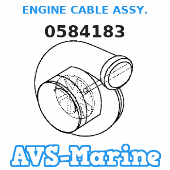 0584183 ENGINE CABLE ASSY. JOHNSON