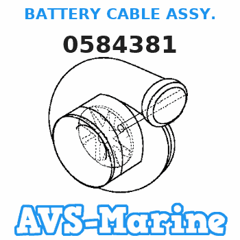 0584381 BATTERY CABLE ASSY. JOHNSON