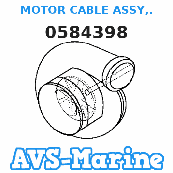 0584398 MOTOR CABLE ASSY,. JOHNSON