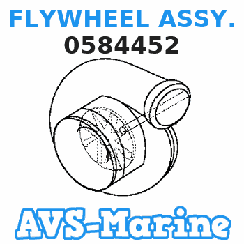 0584452 FLYWHEEL ASSY. JOHNSON
