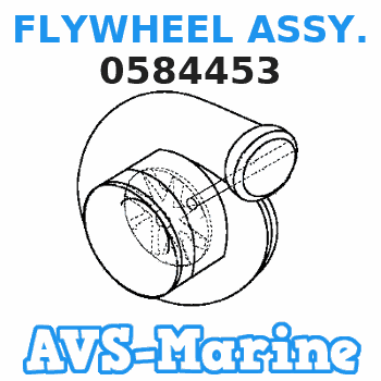 0584453 FLYWHEEL ASSY. JOHNSON