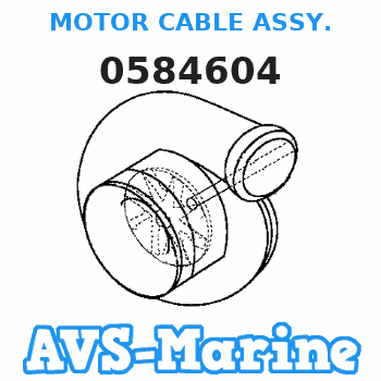 0584604 MOTOR CABLE ASSY. JOHNSON