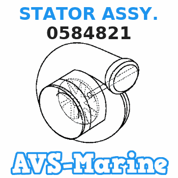 0584821 STATOR ASSY. JOHNSON