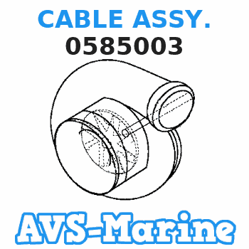 0585003 CABLE ASSY. JOHNSON