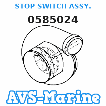 0585024 STOP SWITCH ASSY. JOHNSON