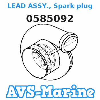 0585092 LEAD ASSY., Spark plug JOHNSON