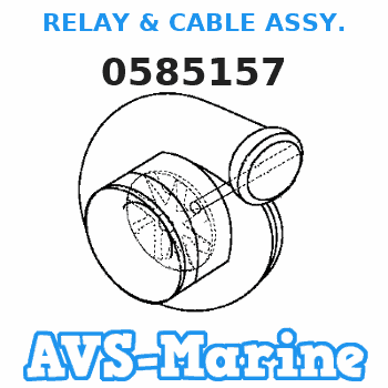0585157 RELAY & CABLE ASSY. JOHNSON