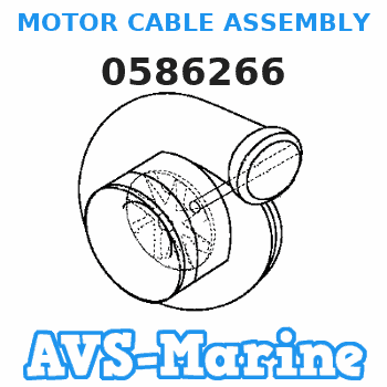 0586266 MOTOR CABLE ASSEMBLY JOHNSON