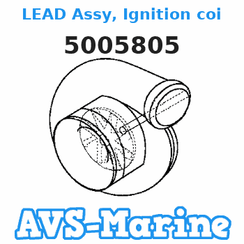 5005805 LEAD Assy, Ignition coil, 15 JOHNSON