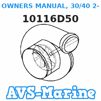 10116D50 OWNERS MANUAL, 30/40 2-Stroke Mariner