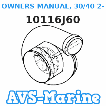 10116J60 OWNERS MANUAL, 30/40 2-Stroke Mariner