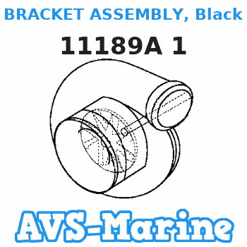 11189A 1 BRACKET ASSEMBLY, Black Mariner