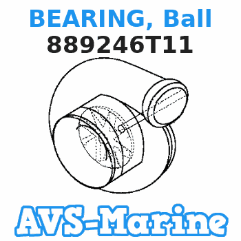 889246T11 BEARING, Ball Mariner