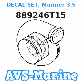 889246T15 DECAL SET, Mariner 3.5 Mariner