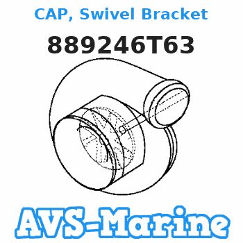 889246T63 CAP, Swivel Bracket Mariner