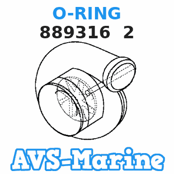 889316 2 O-RING Mariner
