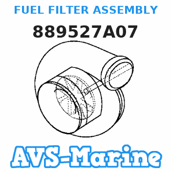 889527A07 FUEL FILTER ASSEMBLY Mariner