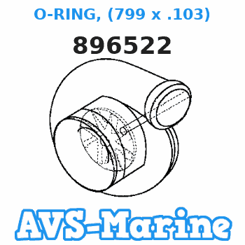 896522 O-RING, (799 x .103) Mariner