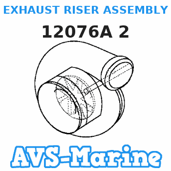 12076A 2 EXHAUST RISER ASSEMBLY Mercruiser