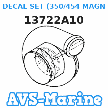 13722A10 DECAL SET (350/454 MAGNUM) Mercruiser