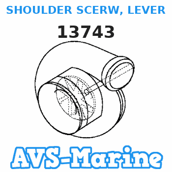 13743 SHOULDER SCERW, LEVER Mercruiser