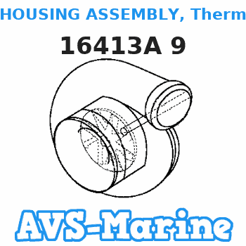 16413A 9 HOUSING ASSEMBLY, Thermostat Mercruiser