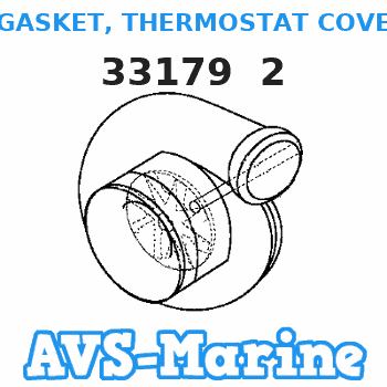 33179 2 GASKET, THERMOSTAT COVER Mercruiser
