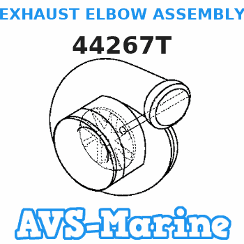 44267T EXHAUST ELBOW ASSEMBLY Mercruiser