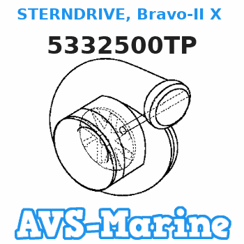 5332500TP STERNDRIVE, Bravo-II X (2.20:1 Ratio) Mercruiser