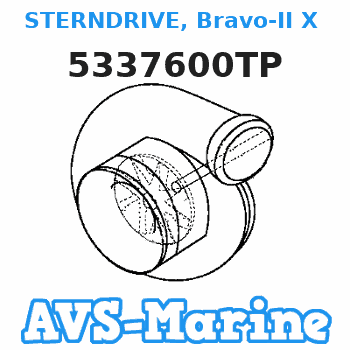 5337600TP STERNDRIVE, Bravo-II X (2.00:1 Ratio) Mercruiser
