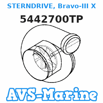 5442700TP STERNDRIVE, Bravo-III X (2.43:1 Ratio) Mercruiser