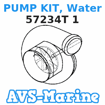 57234T 1 PUMP KIT, Water Mercruiser