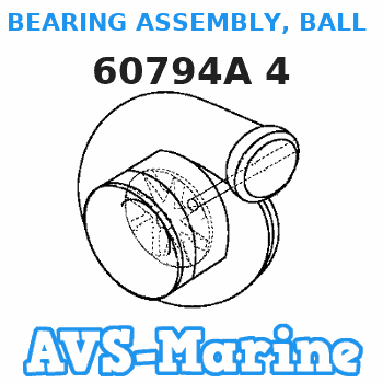 60794A 4 BEARING ASSEMBLY, BALL -GIMBAL HOUSING Mercruiser