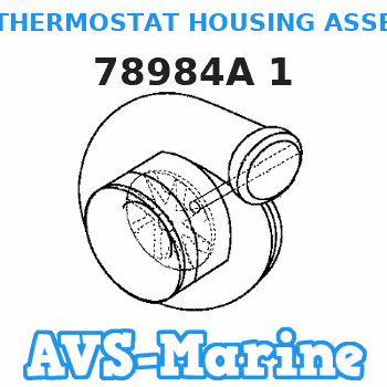 78984A 1 THERMOSTAT HOUSING ASSEMBLY Mercruiser